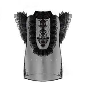 Black Lace Dress Procreate Exploration
